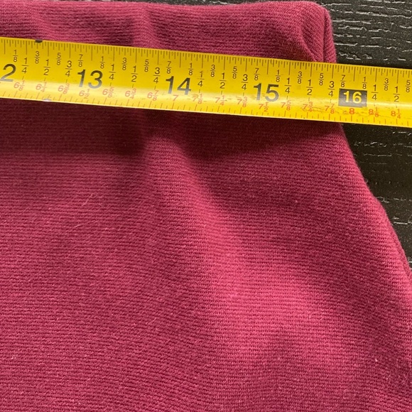 Old Navy Cranberry Red Pencil Skirt Elastic Waist Business Casual Women’s Medium - Picture 5 of 8